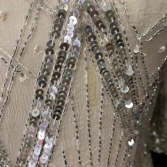 VINTAGE beaded and sequins blouse - Picture 4 of 7